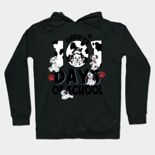 100 Days Of School Dalmatian Dog Boy Kid 100th Day Of School Hoodie